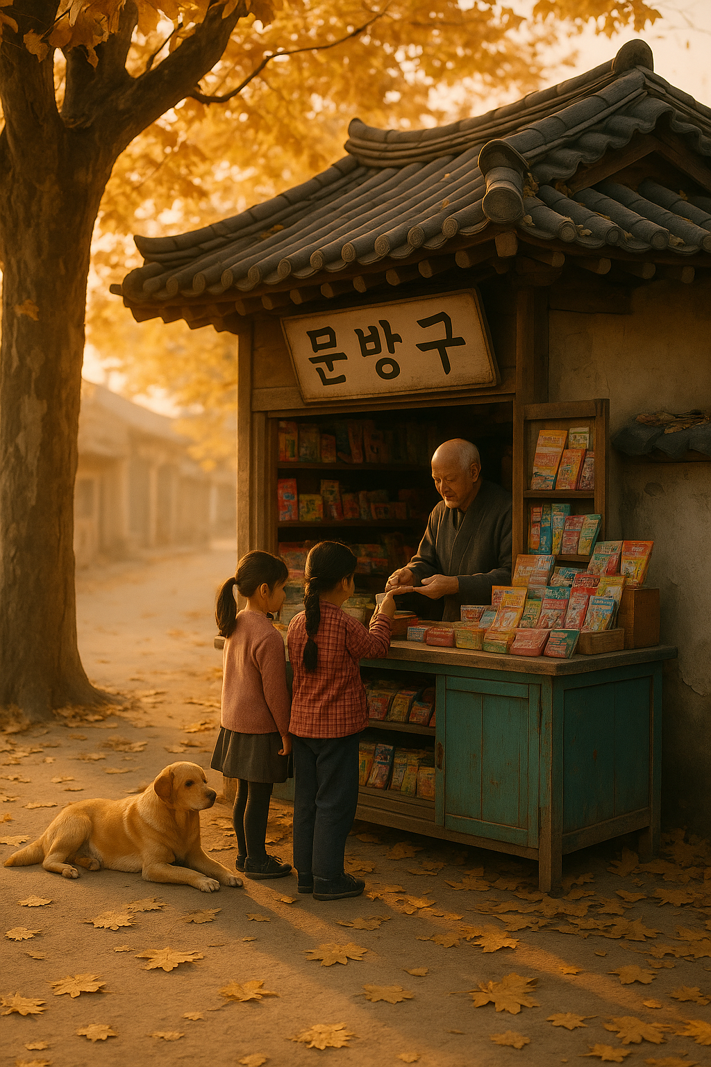 AI 레트로 문방구 이미지