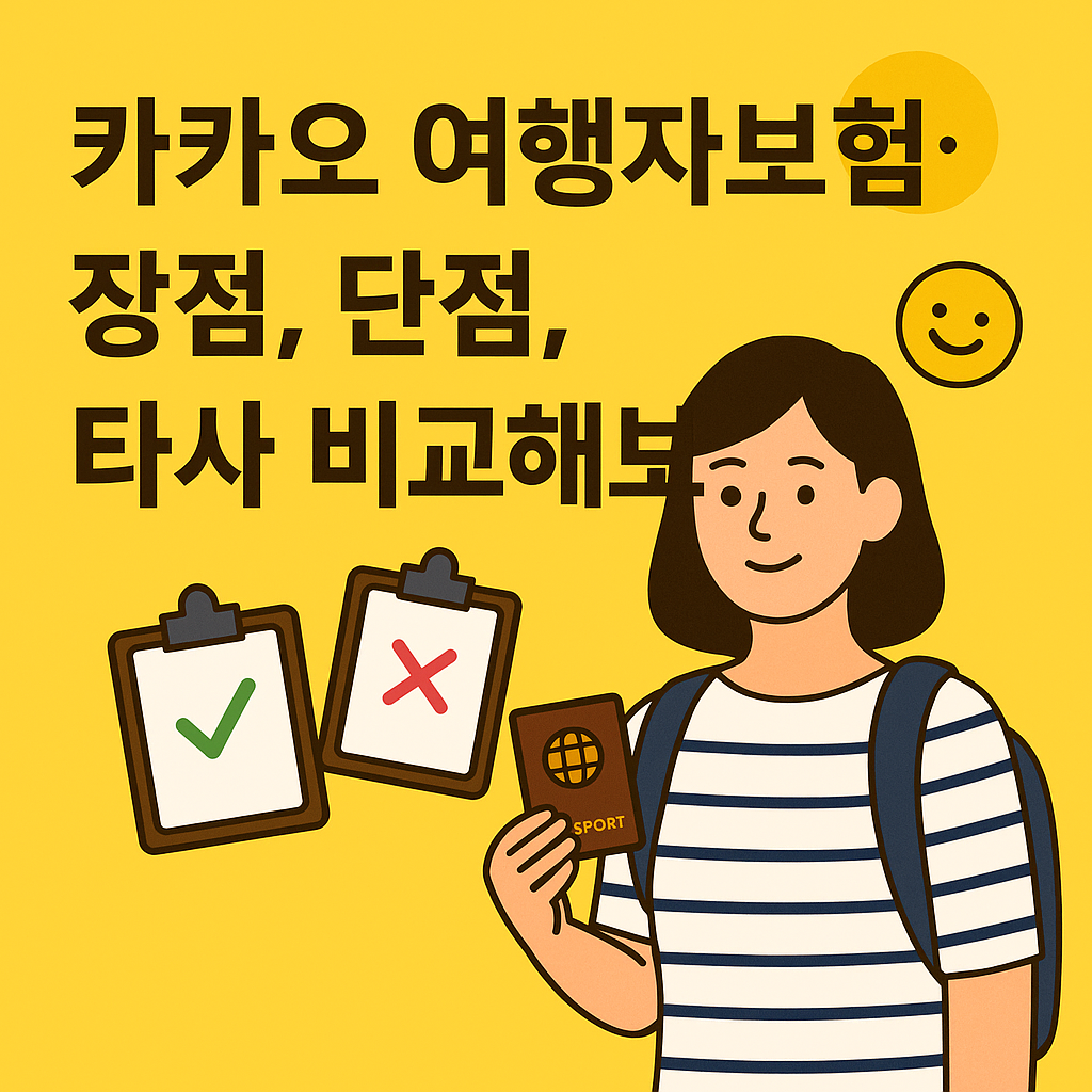 카카오 여행자보험 장점,단점,타사 비교해보기