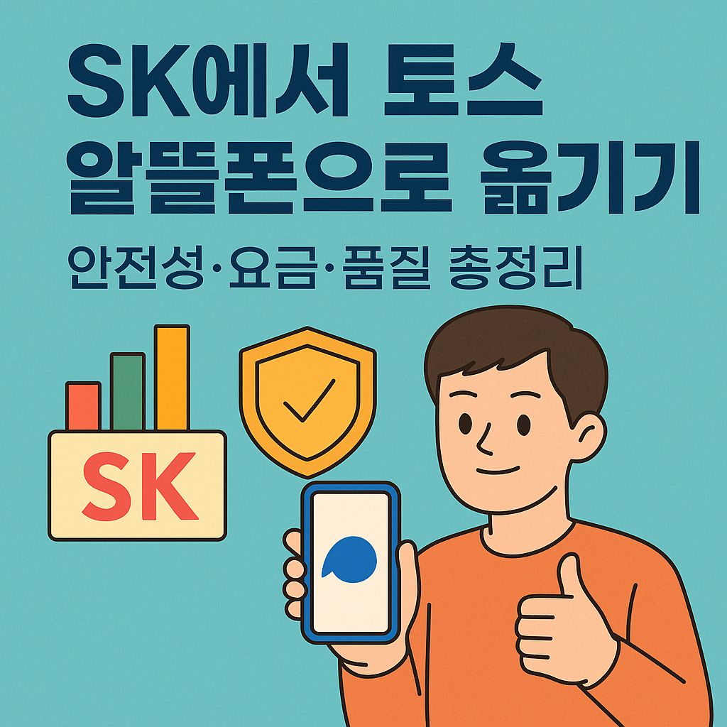 2. SK에서 토스 알뜰폰으로 옮기기. 안전성·요금·품질 총정리