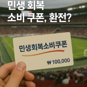 민생회복 소비쿠폰으로 환전, K리그 관람, 교보문고, 올리브영 이용할수 있나 알아보기