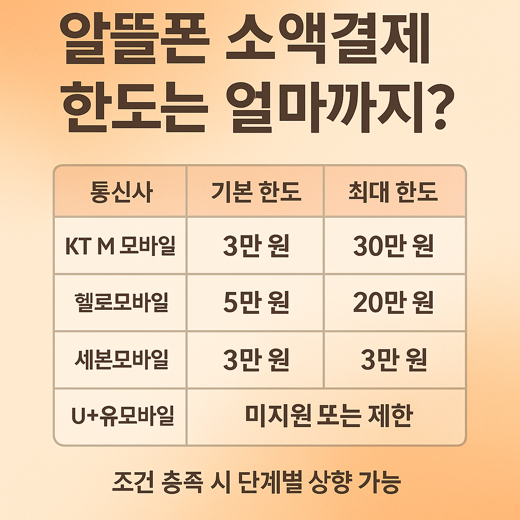 알뜰폰 소액결제 총정리 . 가능한 통신사부터 차단 해제, 한도 설정까지 완벽 안내