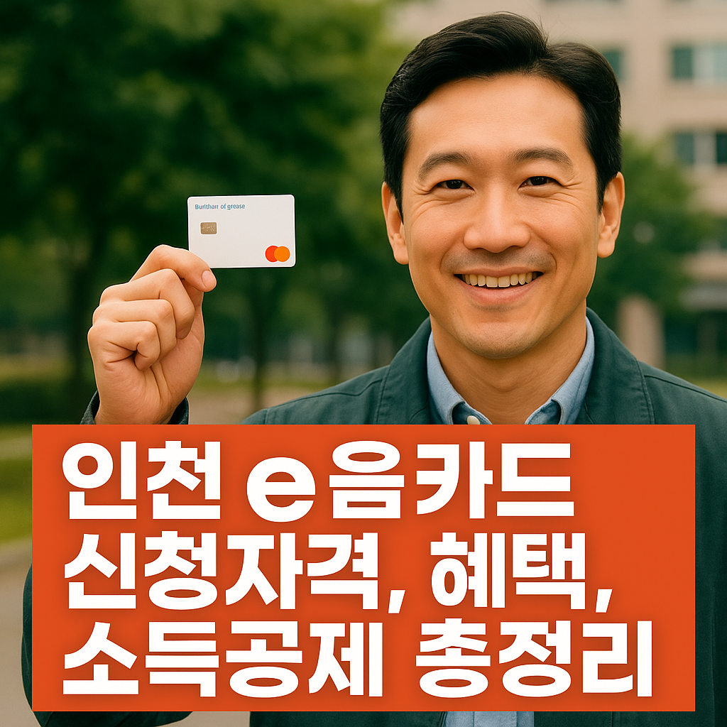 인천 이음카드 신청자격, 발급방법, 재발급, 캐시백혜택 활용법, 사용처