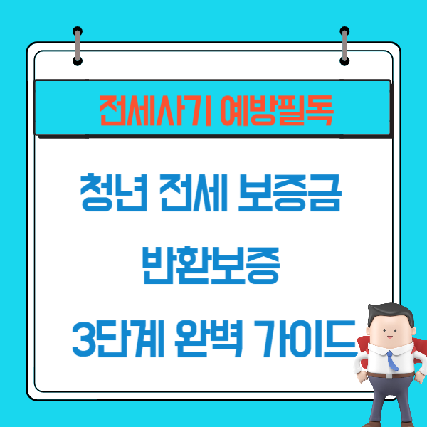 전세사기 예방필독-청년전세보증금 반환보증 3단계 완벽 가이드